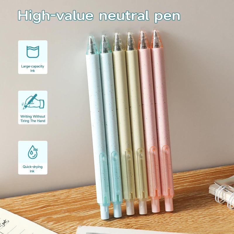 RIANCY Gel Pens for Note Taking 12PCS RIANCY Black Ink Fine Point Pen Black Gel Pens Quick Dry Ink 0.5mm Smooth Writing Pen for Home Office Art Back to School Supplies (Mixed) - Image 5